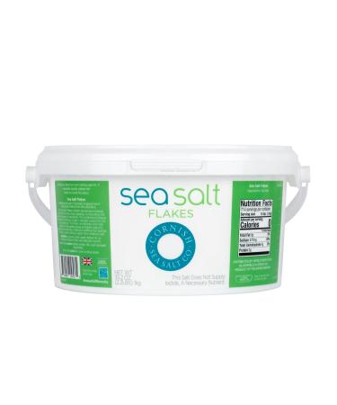 Cornish Sea Salt Flakes 1 kg reusable tub highquality sea salt for cooking baking and refining crispy salt flakes for gourmet dishes and everyday cooking Kajal sea salt flakes 1 kg 1er Pack