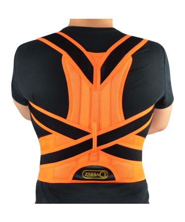 Zszbace posture correction back women men back support offers lordosis and back support for the office and sport back straightwalls corrected hump and relieves back pain 5 sizes (XXL)