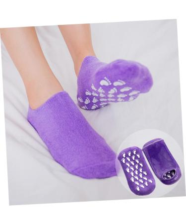 Housoutil 1 Pair Dry Cracked Gel Socks Soft Gel Socks Spa Socks Womens+Pumps Womans Socks Feet Moisturizer Socks Whitening Cotton Sock Moisturizing Miss Repair Socks Purple - Buy Online on GoSupps.com