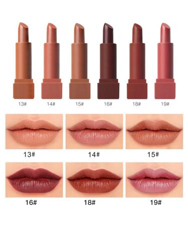 6 Color Set Matte Lipstick - Waterproof Nourishing Rose Scented Non-Stick Cup Moisturizing Lip Cosmetics - Buy Online on GoSupps.com