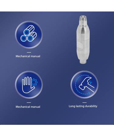 Nose Hair Trimmer - Stainless Steel Manual Clip for Ear & Nose | Rounded Corner Blade for Safe Grooming - Buy Online on GoSupps.com