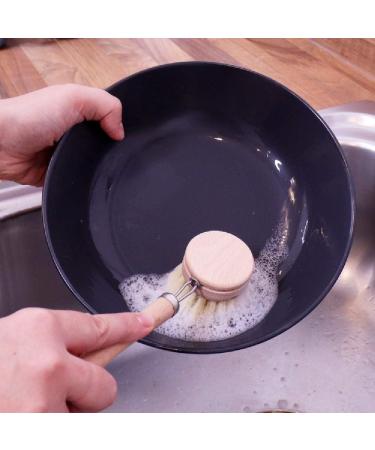 Eco-Friendly Dish Brush Replacement Heads - 5 Pieces Natural Sisal Hemp and Beech Wood Scrubbing Brushes - Buy Online on GoSupps.com