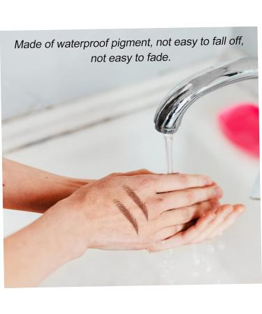 WOONEKY 8pcs Imitation Eco Eyebrow Sticker Transfer Eyebrow 6d Hair-like Eyebrows Fake Transfer Stickers - Buy Online on GoSupps.com