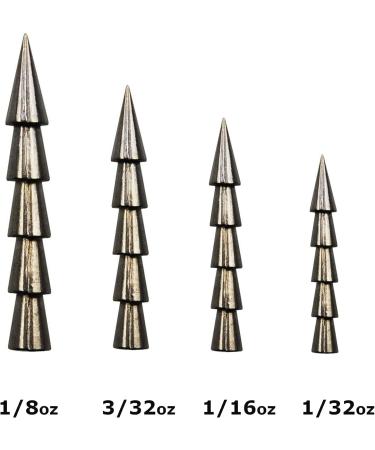 Reaction Tackle Nail Weights - Tungsten Insert Sinkers 1/16 oz (25 pack) - Buy Online on GoSupps.com