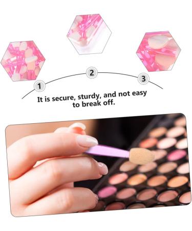 DRESSOOS 50pcs Double Ended Eyeshadow Brush Eyeshadow Sticks Eyeshadow Kit Eye Primer Brush Plastic Pink - Buy Online on GoSupps.com