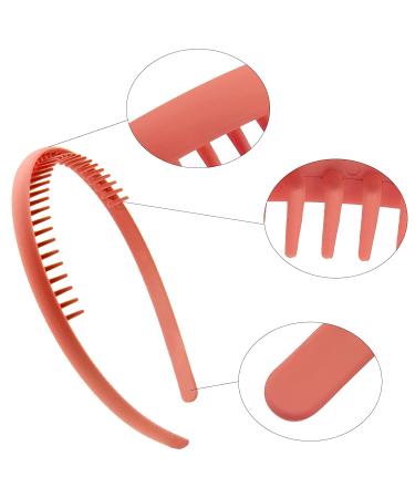 Duufin 12 Pieces Plastic Teeth Headbands for Girls and Women - Non Slip Hair Accessories in 12 Colors - Buy Online on GoSupps.com
