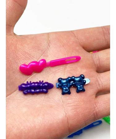 Tara Girls Self Hinge Plastic Hair Barrettes - BR50: Super Cute Multi-Design Selection - Buy Online on GoSupps.com