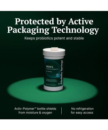 Men s Probiotic + Prebiotic 4 Probiotic Strains with Prebiotic Power Probiotics for Men with 12 Billion CFUs - Non-GMO Digestive & Immune Support Supplement - Made in the USA 30 Veggie Capsules - Buy Online on GoSupps.com
