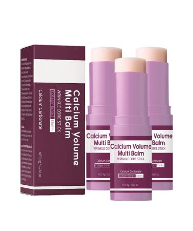 Rubu22a Calcium Multi Balm Calcium Volume Multi Balm Antiwrinkle collagen moisturizing stick antiaging hydrating almond and vitamin E for face neck and eyes 3