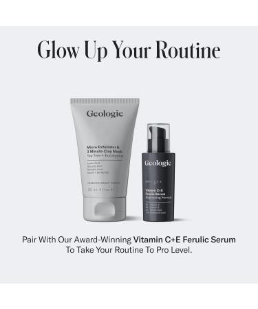 Geologie Micro Exfoliator & 3 Minute Clay Mask | Tea Tree + Eucalyptus | 4 fl oz - Buy Online on GoSupps.com