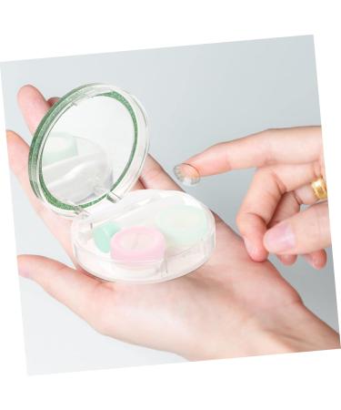 Healeeved Contact Lens Container & Organizer with Mirror | Practical Travel Eye Lens Holder & Cosmetic Storage | Durable Plastic Packaging for International Shipping - Buy Online on GoSupps.com