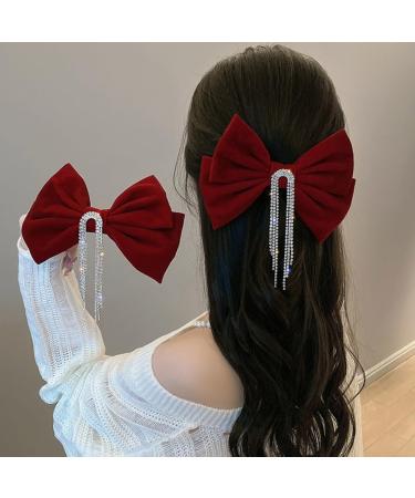 AJTUTUS Delicate Style Bowknot Shape Hair Clip Ponytail Decors Winter Headwear Female Hairpin with - Buy Online on GoSupps.com