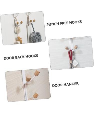 Baluue 2pcs Door Hook Hanger Wall Mount Clothing Rack Towel Door Back Hooks On The Door Bedroom Door - Buy Online on GoSupps.com