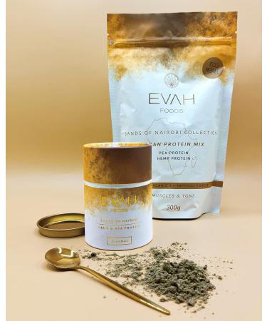  EVAH EVAH Foods | Vegan Hemp and Pea Protein | Superfood Powder 300g | 100% Organic | Energy and Training - Buy Online on GoSupps.com