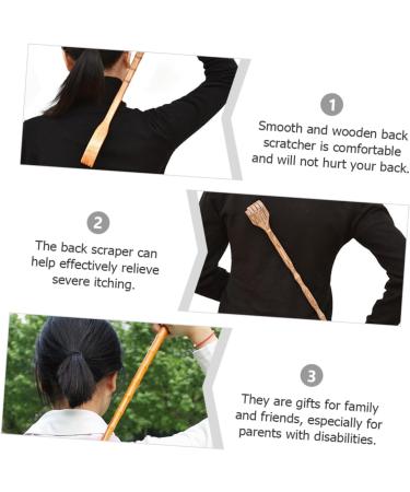 Fomiyes Personalized Long Back Scratcher - Perfect Gift for Relaxation & Massage | Wooden Back Scratch Ornament for Body Relief - Buy Online on GoSupps.com