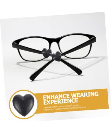 Gadpiparty 20 Non-Slip Glasses Legs & Ear Hooks - Silicone Holders for Glasses & Sunglasses - Child-Friendly Pebble Gel in Small Black (1x1cm) - Buy Online on GoSupps.com