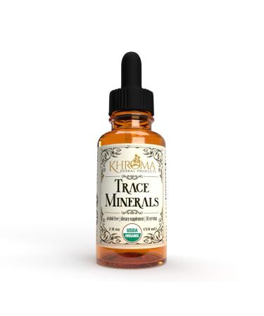 Organic Trace Minerals - by Khroma Herbs - 2 oz Liquid Plant-Based Trace Mineral Blend - Designed for Maximum Absorption - 30 Servings - Buy Online on GoSupps.com