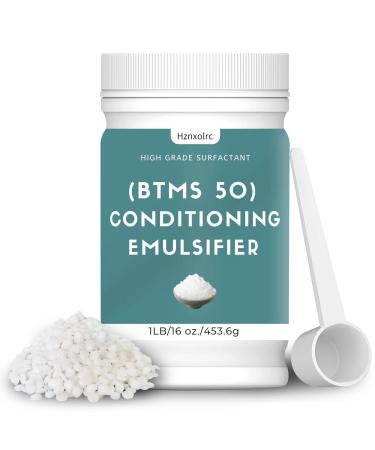 16 oz BTMS 50 Conditioning Emulsifier for Making Leave-in Conditioner  Premium BTMS 50 Conditioning Emulsifier Granules  Higher Activity than BTMS 25  Suitable for Making Lotions  Shampoos and More 1 Pound (Pack of 1)