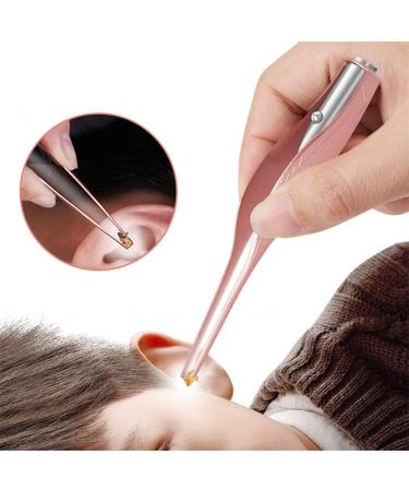 Ear Cleaner LED Flashlight Earpick Wax Removal Tweezer Luminous Kids Stainless Steel Tweezer Remover - Buy Online on GoSupps.com