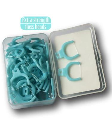 Smile Evolutionary Clean Dental Flossers Kit - 1 Mid-Length Handle +100 Extra Strength Refills - Buy Online on GoSupps.com