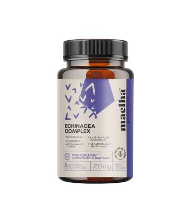Echinacea immune complex |Echinacea beta-glucane elderberry vitamins C and D selenium copper lactobacillus acidophilus |Immune system |60 capsules |100% natural addition