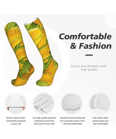 Corn on the Cob Compression Socks for Men & Women | 15-20 mmHg Circulation Support for Running & Cycling - Buy Online on GoSupps.com