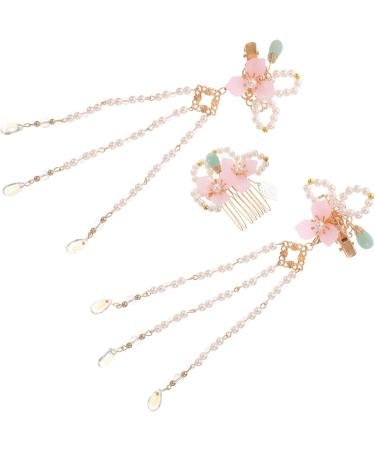 MAGICLULU 3 Sets Comb Chinese Hair Clips Kimono Flower Hair Clip Kimono Hair Full Length Mirror Hair Clips for Thick Hair Qipao Hair Clip Chinese Hair Accessories Hanfu Hairpin Pearl - Buy Online on GoSupps.com