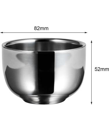 Stainless Steel Shaving Bowl & Mug - Premium Barbers Accessories for Men | Perfect Gift for Boyfriend - Buy Online on GoSupps.com