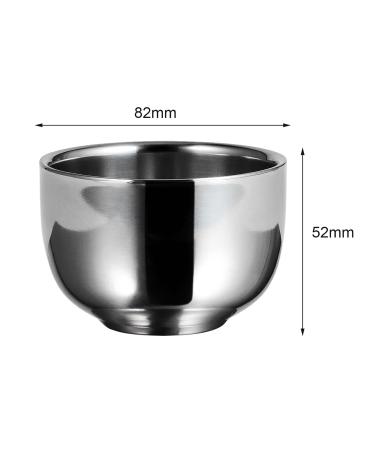 Sharplace Stainless Steel Shaving Bowl - Unbreakable Razor Cup & Soap Dish | Perfect Hairdressing Accessory & Valentine's Day Gift for Men - Buy Online on GoSupps.com