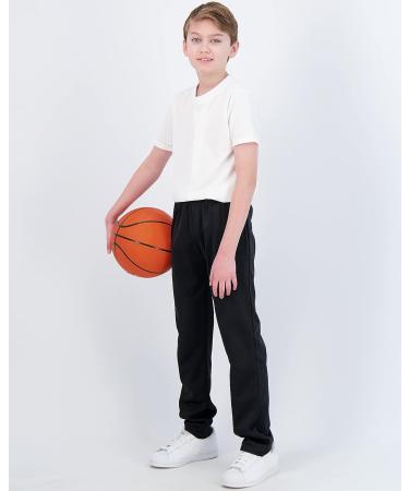 Real Essentials Boys' Tricot Fleece-Lined Sweatpants with Pockets - Medium 3 Pack - Buy Online on GoSupps.com
