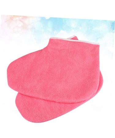 FRCOLOR 1 Pair Feet Care Paraffin Foot Protector Foot Mask Wax Bath Mitts Foot Moisturizing Socks Foot Paraffin Bags Foot Lotion Socks Wax Heat Socks Hand Mask Paraffin Glove Gloves Red - Buy Online on GoSupps.com