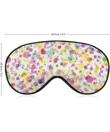 Colorful Confetti Sleep Mask for Women | Adjustable Eye Shades with Elastic Strap - Perfect for Travel & Relaxation - Buy Online on GoSupps.com
