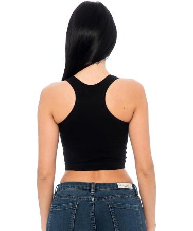 5-Pack Women's Ribbed Workout Crop Tops | Gym Cropped Tank Top Set - Buy Online on GoSupps.com