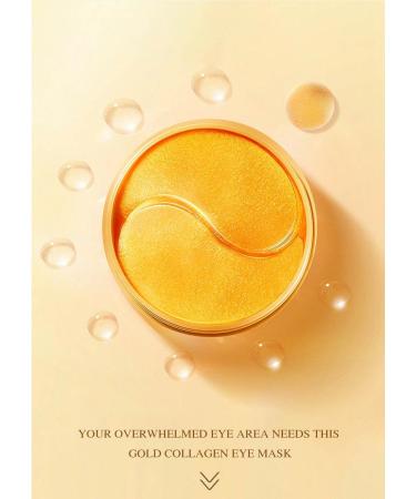Golden 24K Radiant Under Eye Gel Mask - 30 Pairs for Wrinkles Dark Circles & Puffy Eyes | Rejuvenating & Hydrating Therapy | International Shipping Available - Buy Online on GoSupps.com