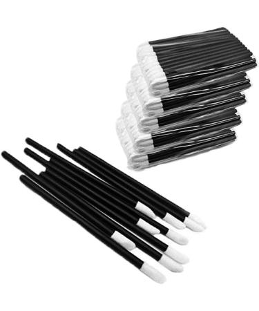 500Pcs/Set Disposable Lip Brushes Make Up Brush Lipstick Lip Gloss Wands Applicator Tool Makeup Beauty Tool Kits (Black)