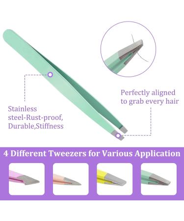 Eyebrow Tweezers Plucking 7 Pieces Eyebrow Tweezers Professional Tweezers Set Made of Stainless Steel Tweezers Eyebrow for Removal of Ingrown Hair Eyebrow Plucking for Men and Women - Buy Online on GoSupps.com