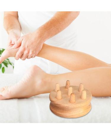 Colcolo Wooden Massage Body Brush - 7 Pearl Manual Gua Sha Tool for Back Legs & Body Contouring | International Shipping Available - Buy Online on GoSupps.com