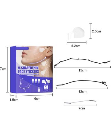 Bande Minceur 60 Pi ces Bande Minceur Tr s lastique Serrage de la Peau Variable En Forme De V Bande Minceur Pour Femmes Yeux Cou Double Menton Forme En V Serrage du Visage Et de la Peau - Buy Online on GoSupps.com