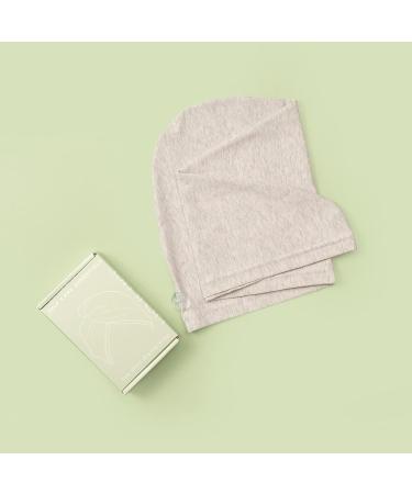 KISMETICS Frizz-Free Tee Shirt Drying Wrap for Long Hair - Soft & Lightweight Hair Drying Turban Towel with Button (Salt & Pepper) - Buy Online on GoSupps.com