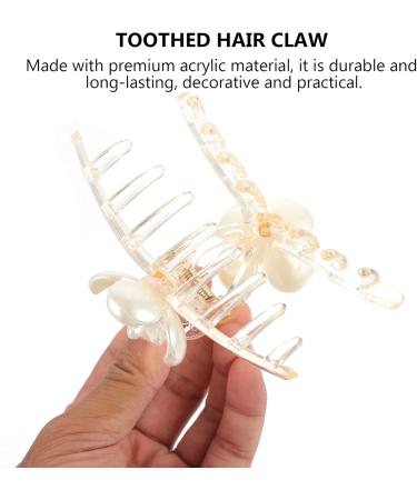 POPETPOP Grip Hair Clips Hair Claw Clamp Hair Bows Crystal Claw Barrette Hair Claw Clip Hair Claw for Thick Hair Alloy Hair Clip Hair Barrettes Jaw Clip Bobby Back of Head Resin Metal Miss - Buy Online on GoSupps.com
