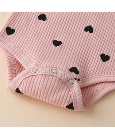 UUAISSO Baby Girls Cow Print Ruffle Long Sleeve Outfit 12-18 Months | Pink Hearts - Buy Online on GoSupps.com