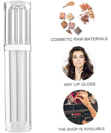 CALLARON 5pi ces Lot de Tubes Carr s Vides pour Gloss avec Support de Conditionnement Couvercle Argent  - Buy Online on GoSupps.com