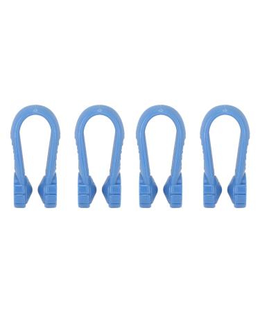 Hand pressure point clip 4 pieces floral shape reduced tensions universal mini migraine relief clip hand-acupressure clip headache pressure point clip (blue)