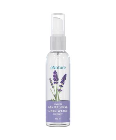 oNature Fabric Refresher Spray Water Mist for Linen - Made in Canada from Natural Healthy Ingredients - Guaranteed Without Harmful Chemicals (Lavender Aroma 120ml Sprayer) Lavender 120 ml (Pack of 1)