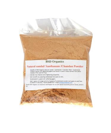 BSD Organics Natural sandal/Santhanam/Chandan Powder for Puja, Skin care & more (50 Gram / 1.7 Ounce)