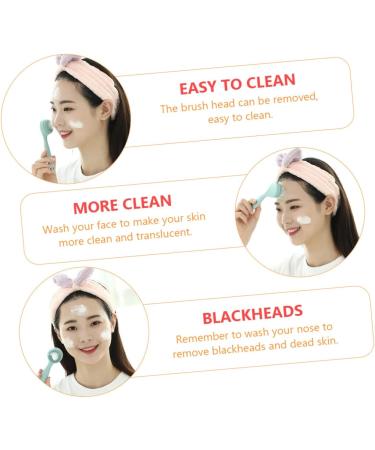 3 Sets Cleansing Brush - Manual Facial Scrub Brush & Silicone Pore Scrubbers for Deep Cleaning | Perfect for All Skin Types - Buy Online on GoSupps.com