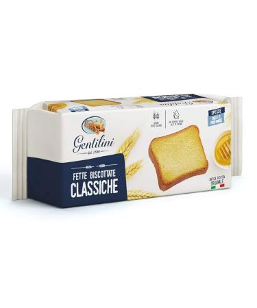 6x Gentilini Fette Biscottate Classiche Rusks Baked Goods 100% Italian Product 185g