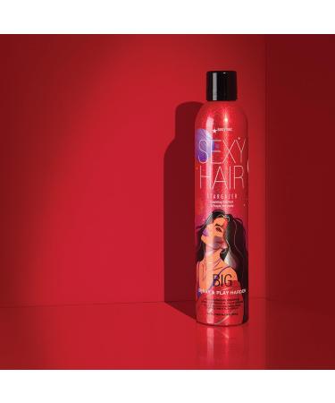 SexyHair Big Spray & Play Harder Firm Volumizing Hairspray | All Day Hold and Shine | Up to 72 Hour Humidity Resistance Spray & Play Harder | 10 fl oz (Stargazer) - Buy Online on GoSupps.com