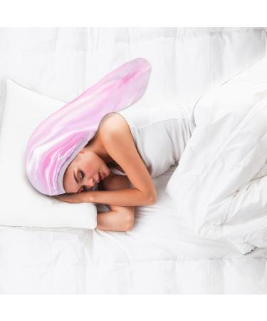 Auban Large Satin Bonnet Sleep Cap - 2 Pcs Set for Black Women - Elastic Band, No Fading - Ideal for Braids - Buy Online on GoSupps.com