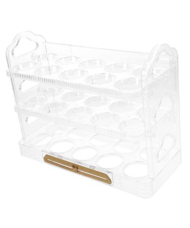 OSALADI Egg Carton Plastic Egg Holder Refrigerator Egg Organizer Refrigerator Egg Rack Egg Tray Egg Plate As Shown1 25X20CM